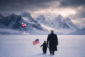 Trump e pinguim na Gronelândia, território sem pinguins, após partilha da Casa Branca