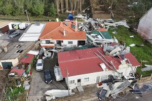 Depressão Kristin causou muita destruição em Pombal
