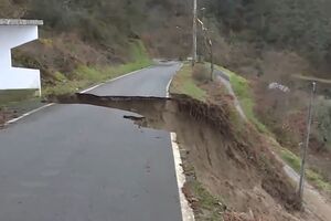 Deslizamento de terra em Cinfães deixou aldeia de Sabroso isolada