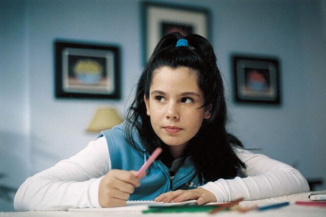 Aos 12 anos, durante as gravações de Médico de Família (SIC)