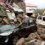 Muro desaba sobre carros devido ao mau tempo na Covilhã