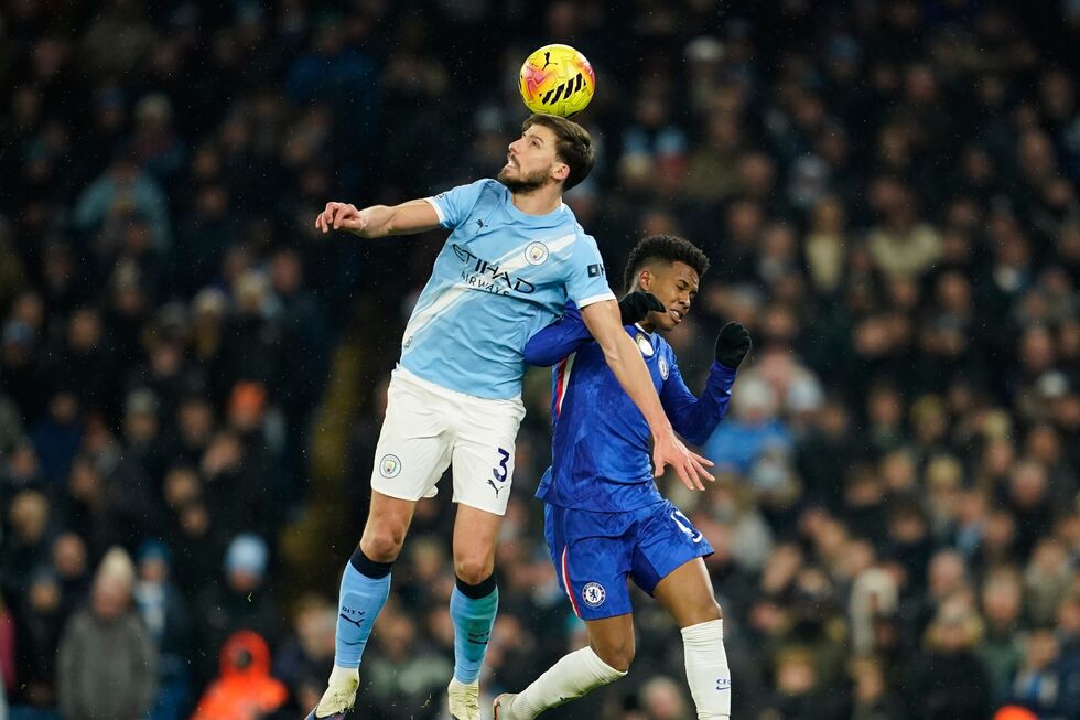 Rúben Dias lesionou-se no jogo com o Chelsea