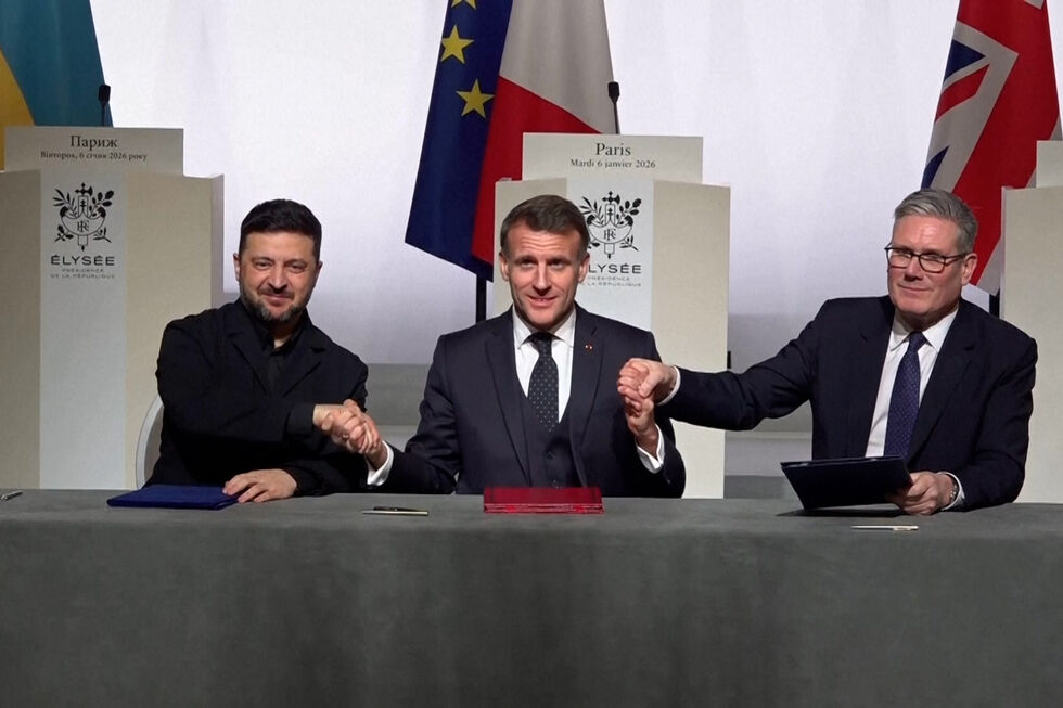 Líderes assinam projeto sobre garantias de segurança para a Ucrânia em Paris