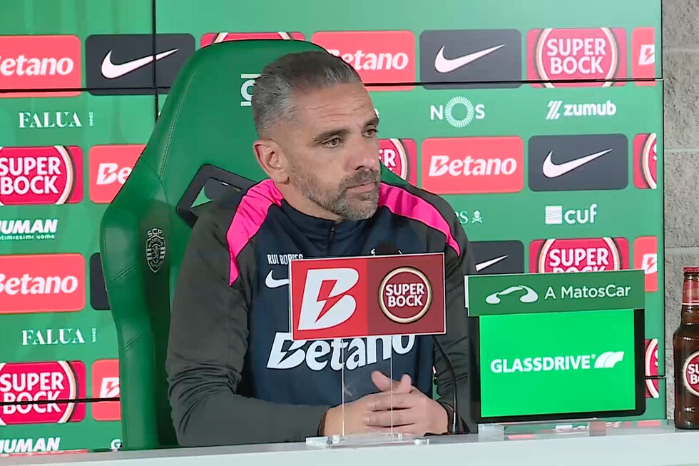 Rui Borges: "St. Juste não faz parte da equipa principal do Sporting"