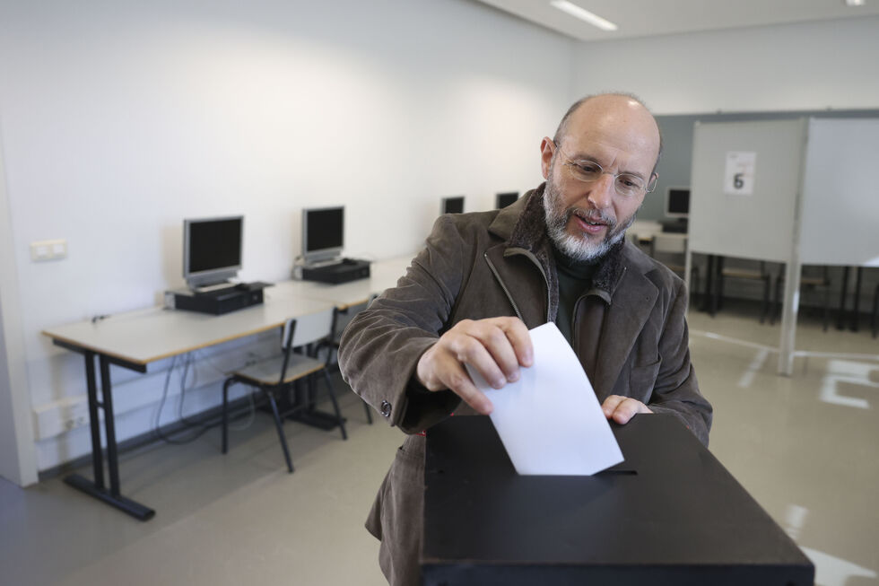 Rui Tavares vota em dia de eleições presidenciais