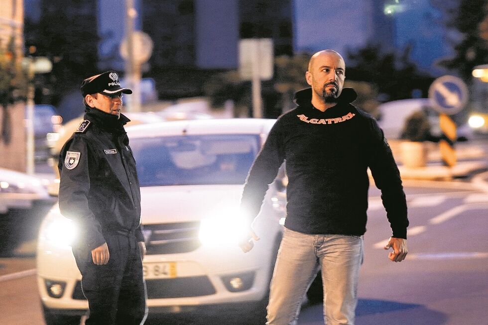 Mário Machado na noite do ataque, a 24 de março de 2018, no Prior Velho, Loures