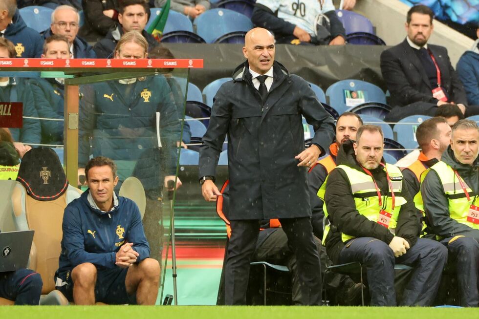 O selecionador nacional, Roberto Martínez