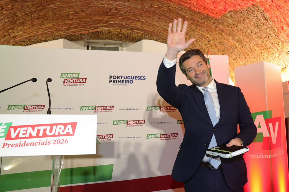 André Ventura discursa sobre as presidenciais de 2026