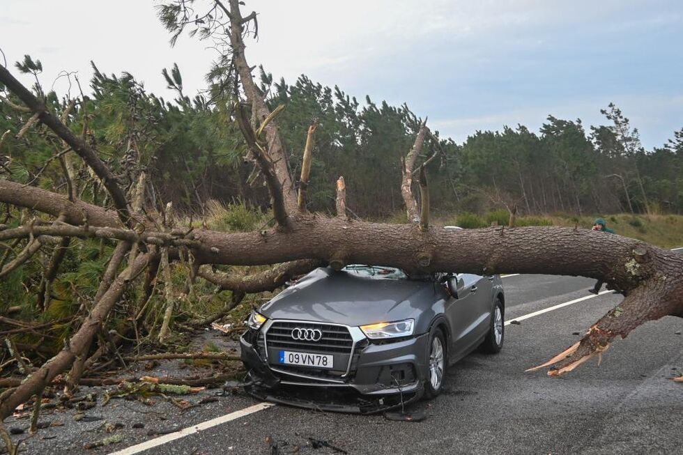 Efeitos da depressão Kristin nas Caldas da Rainha
