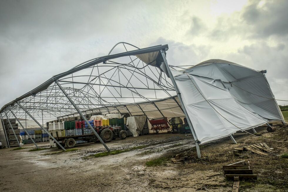 Depressão Kristin causou muitos estragos