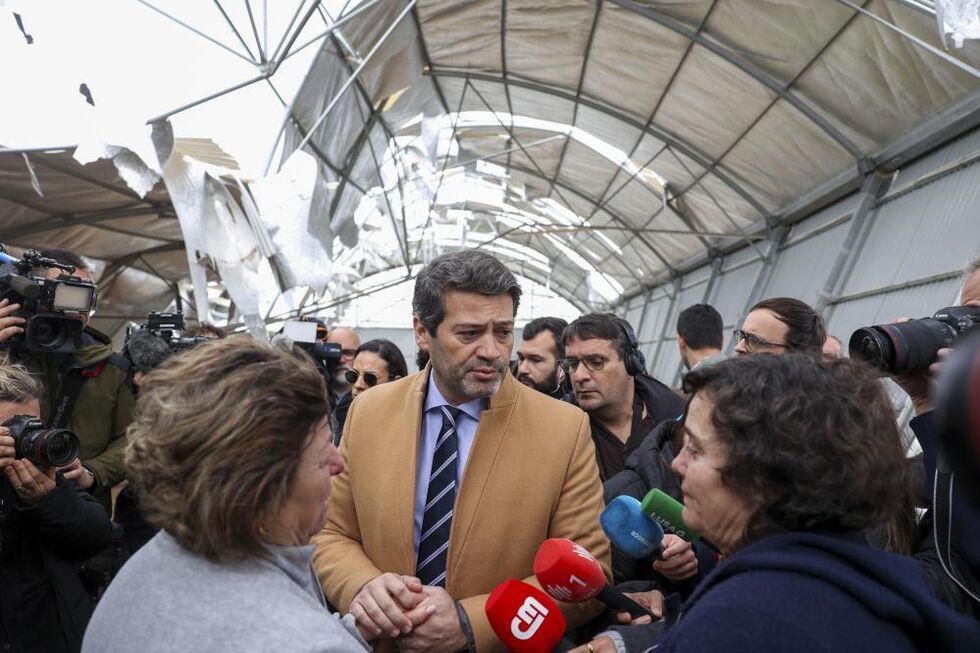 André Ventura visitou estufa destruída pelo mau tempo