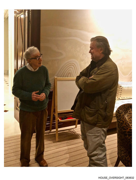 Woody Allen e Steve Bannon surgem nos ficheiros de Epstein
