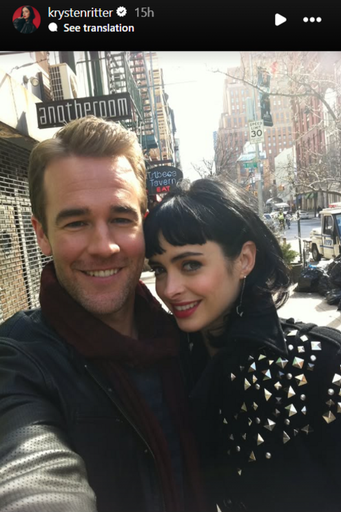 Van Der Beek e Ritter cruzaram-se em "Apartamento 23"