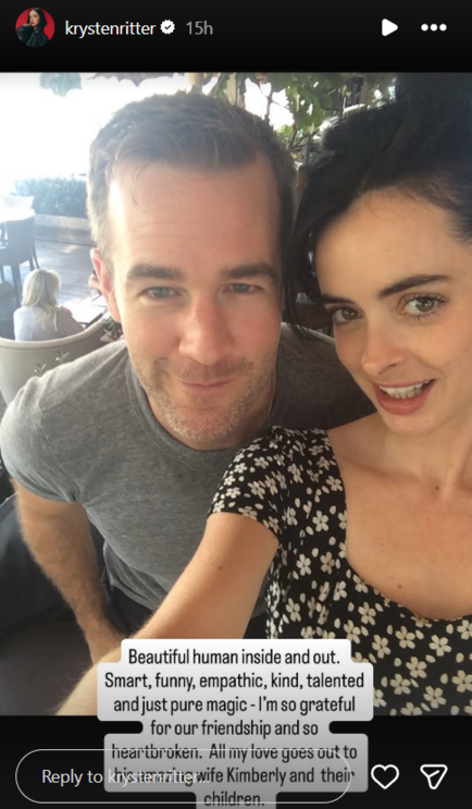 "Uma pessoa bonita por dentro e por fora", escreveu a atriz