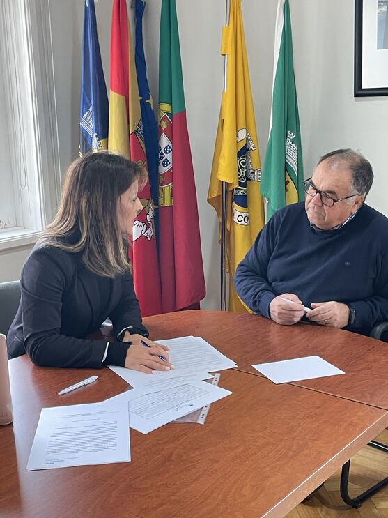 A equipa do projeto Colmeia, da cooperativa LongeVidade, de Gondomar, dirigida por Ana Sofia Costa.