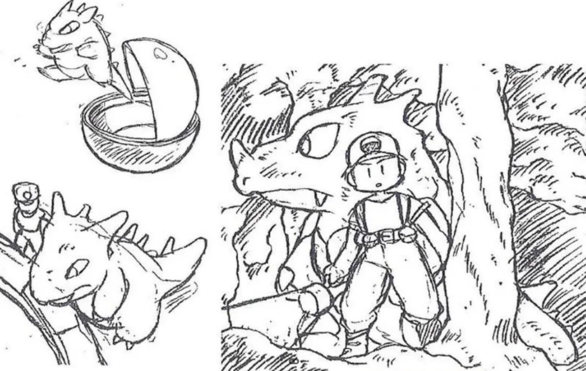 Ilustração de Pokémon, Ash e Charizard, personagens populares da saga