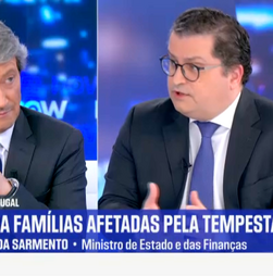 Miranda Sarmento garante que programa de apoio a vítimas de mau tempo é “fortíssimo” 