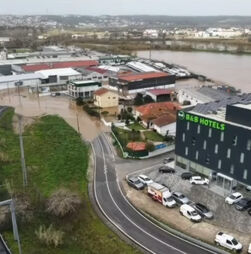 Imagens aéreas mostram Leiria 'debaixo de água'