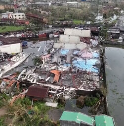 Imagens aéreas mostram a destruição provocada pelo ciclone Gezani em Madagáscar 