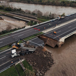 Consolidação de aterro sob A1 concluída e reconstrução avança esta semana