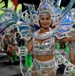 Cores e brilhos marcam os desfiles do Carnaval do Rio de Janeiro  