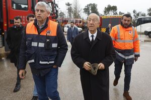 Marcelo Rebelo de Sousa numa visita a Ourém