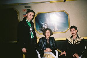 A banda é formada por Rafael Matos (esq.ª) e Gaspar (ao centro) e Sebastião (dir.ª) Varela