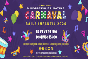 Carnaval: baile infantil no Coliseu Micaelense, 15 de fevereiro