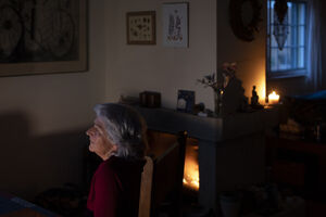 Idalina (Lina) passa o serão  à lareira. Vive numa freguesia isolada, Freixianda, em Ourém, e tenta adaptar-se ao novo normal 