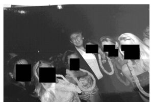Fotografia de Trump com mulheres, divulgada nos ficheiros de Epstein