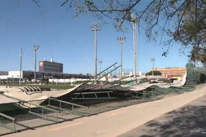 Temporal faz estragos na Cidade Desportiva do Barcelona