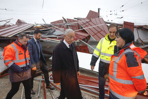Marcelo Rebelo de Sousa visita Coimbra após estragos causados pelo mau tempo
