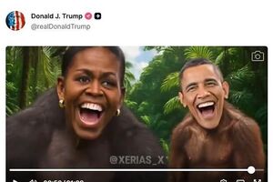 A publicação de Donald Trump