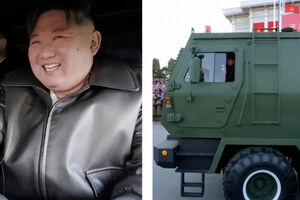 Kim Jong-un conduz lançador de rockets com capacidade nuclear