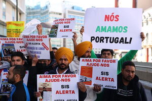 Manifestação de imigrantes em Lisboa