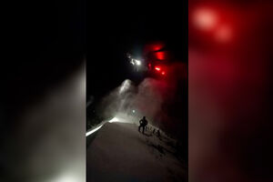 Quatro caminhantes resgatados nos Abruzos, em Itália