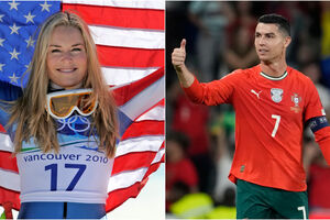 Cristiano Ronaldo solidário com Lindsey Vonn