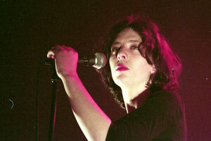 Xana, dos Rádio Macau, num concerto na Aula Magna