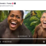 Trump publica vídeo em que o casal Obama surge como macacos