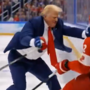 Donald Trump partilha vídeo em IA a jogar hóquei no gelo e a esmurrar jogadores do Canadá
