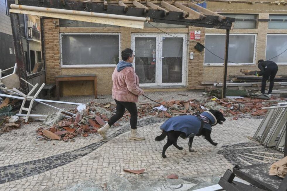 Leiria foi fortemente afetada pela depressão Kristin
