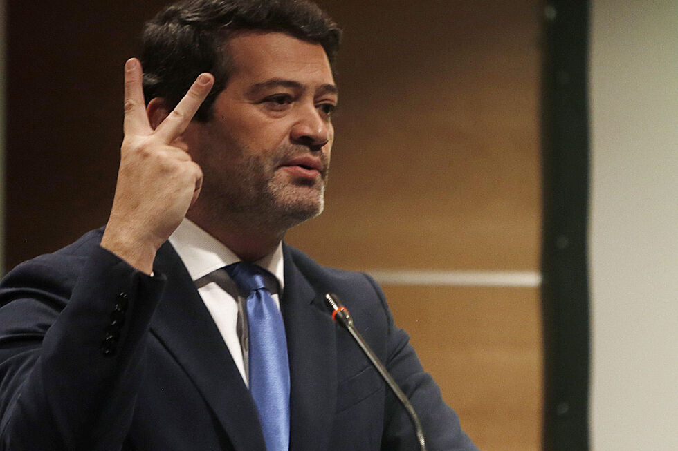 André Ventura discursa na Universidade Lusíada