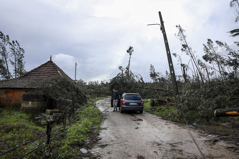 Após a tempestade em Pedrógão Grande, perigo de cabos elétricos soltos