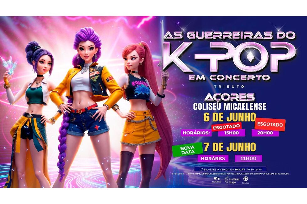 'As Guerreiras do K-POP' atuam nos Açores, no Coliseu Micaelense, em junho