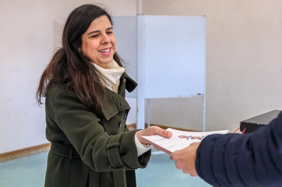 Inês Sousa Real exerce o seu direito de voto