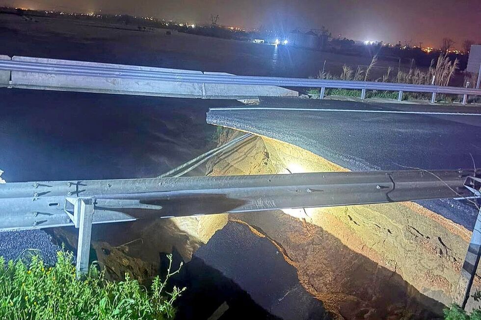 A1 desaba junto ao Rio Mondego