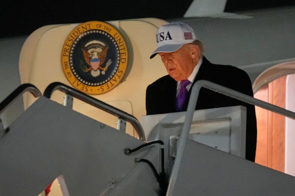 Donald Trump à saída do Air Force One