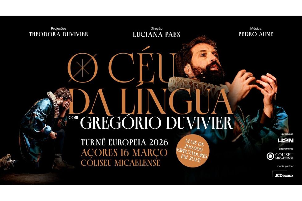 Gregório Duvivier em digressão europeia com a peça 'O Céu da Língua'