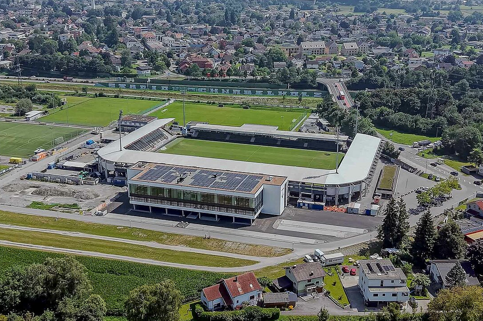 Vista geral do Estádio do SCR Altach