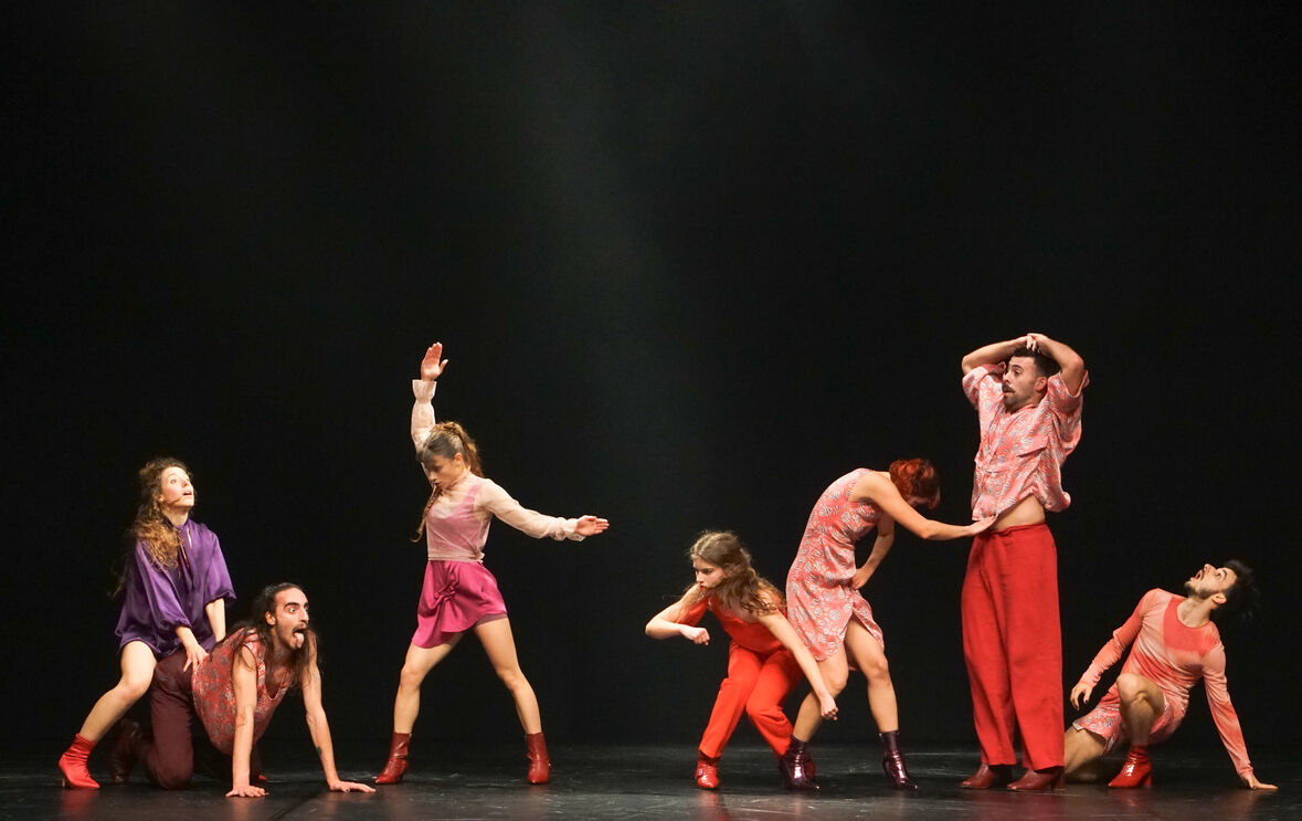 O espetáculo de dança 